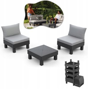 Darza mebelu komplekts Elements Balcony Set peleks/gaisi peleks 8711245158013 1