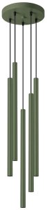 Lampa wisząca PASTELO 5P zielona oliwka SOLLUX  LIGHTING 3