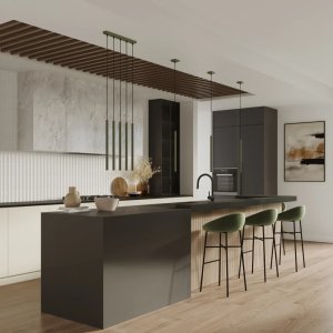 Lampa wisząca PASTELO 5P zielona oliwka SOLLUX  LIGHTING 8