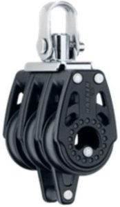 Harken Carbo Blok 29 mm tripel, svirvel, hunsvot 1