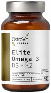 OstroVit Pharma Elite Omega 3 D3 + K2 30 kapsułek one size 4