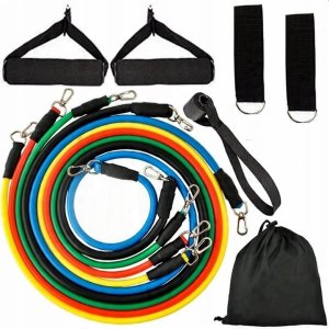 OstroVit Zestaw 5 gum oporowych do ćwiczeń Ekspander one size 5