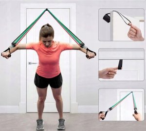 OstroVit Zestaw 5 gum oporowych do ćwiczeń Ekspander one size 7