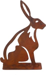 DECORATION HARE RUST 19.3X10X27CM 4