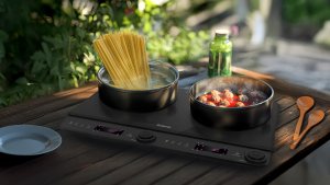 Płyta wolnostojąca Evolveo Salente InductPro2 indukcyjna kuchenka dwupalnikowy czarny 3