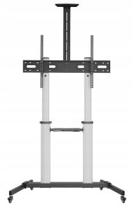 MOBILNY STOJAK+UCHWYT DO TV 60-100" 100KG S-15-AL ART Vesa max 1000x600 HEAVY DUTY 5