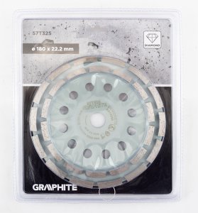 Graphite Tarcza diamentowa szlifierska, 2 segmenty, 180 x 22.2 mm, na sucho 2