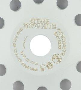 Graphite Tarcza diamentowa szlifierska, 2 segmenty, 180 x 22.2 mm, na sucho 4