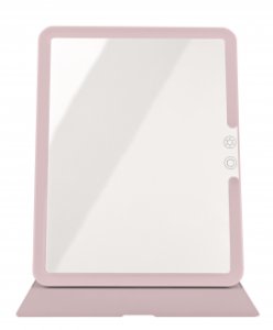 Lusterko kosmetyczne Humanas Lusterko do makijażu HS-ML02 z podświetleniem LED - różowe 3