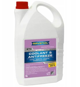 Płyn do chłodnic (typ płynu G12 Evo/G65) (5L, -40°C), Si-OAT, różowy, norma: ASTM D3306  ASTM D4985  ASTM D6210  BMW LC-87 (BMW GS 94000)  BS 6580:2010  CUMMINS CES 14603  CUNA NC 956-16  DEUTZ DQC CC 1