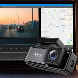 Kamera Samochodowa 4K WiFi GPS + Tylna Kamera G-sensor Full Zestaw do Auta 3