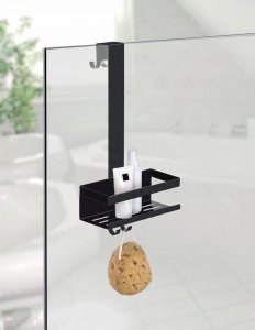 Półka łazienkowa ze stali nierdzewnej BRIBANO, montaż bez wiercenia 2