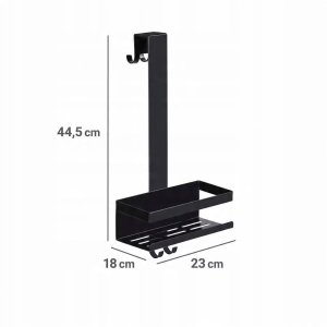 Półka łazienkowa ze stali nierdzewnej BRIBANO, montaż bez wiercenia 5