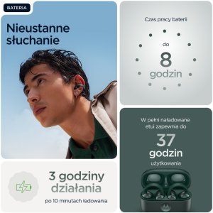 Słuchawki Motorola Moto Buds Loop - Trekking Green (PG38C07165) 11