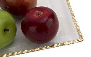 Patera szklana 21x21 cm złota AP144345 7