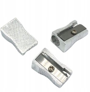 Temperówka Strugaczka Metalowa Pojedyńcza Do Cienkich Kredek i Ołówków 2