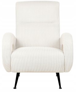 Fotel sztruksowy kremowy SVALOV 4