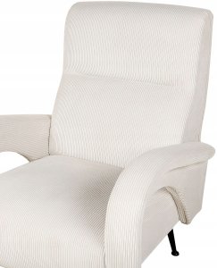 Fotel sztruksowy kremowy SVALOV 6