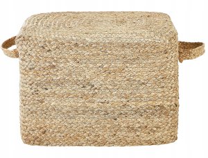 Beliani Puf z juty 45 x 45 x 30 cm DHADAR 4