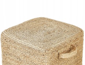 Beliani Puf z juty 45 x 45 x 30 cm DHADAR 5