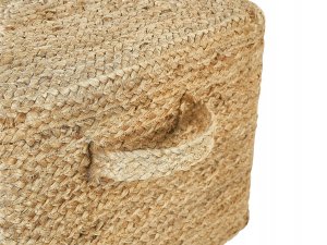 Beliani Puf z juty 45 x 45 x 30 cm DHADAR 6