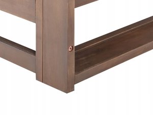 Sofa ogrodowa dla 2 osób TRANI Modułowy Certyfikowane drewno akacjowe Ciemnobrązowy 7