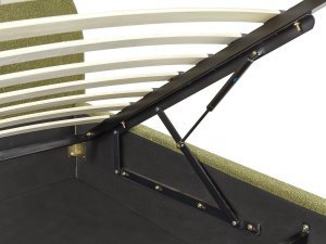 Łóżko z pojemnikiem Boucle VAUCLUSE 160 x 200 cm Jasnozielony 9