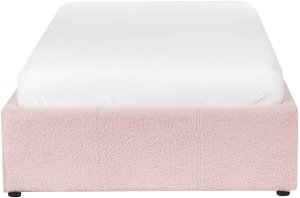 Łóżko z pojemnikiem Boucle DINAN 90 x 200 cm Pastelowy róż 7