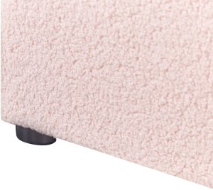 Łóżko z pojemnikiem Boucle DINAN 90 x 200 cm Pastelowy róż 10