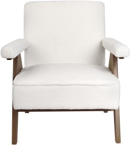 Fotel EVJE Boucle Złamana biel 5