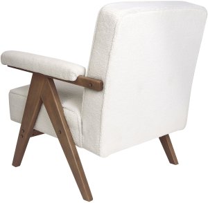 Fotel EVJE Boucle Złamana biel 6