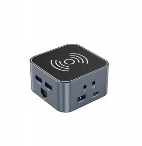 HUB USB Wozinsky Hub USB-C 12 w 1 Wozinsky WHBC09Y8S wielofunkcyjny,z funkcją ładowania bezprzewodowego, aluminiowy, z kablem 15 cm - szary 13