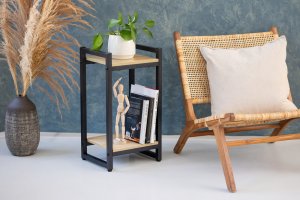 Kwietnik stojący metalowy Vertico 65 cm - czarny stojak na kwiaty 3