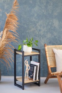 Kwietnik stojący metalowy Vertico 65 cm - czarny stojak na kwiaty 5