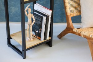 Kwietnik stojący metalowy Vertico 65 cm - czarny stojak na kwiaty 7