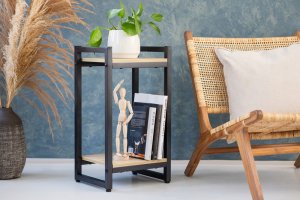 Kwietnik stojący metalowy Vertico 65 cm - czarny stojak na kwiaty 8