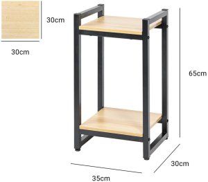 Kwietnik stojący metalowy Vertico 65 cm - czarny stojak na kwiaty 9