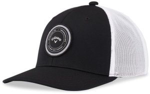Czapka golfowa Callaway Through Trucker Mesh Fitted (czarno-biała) 1