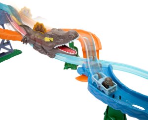 Hot Wheels RacerVerse Jurassic World Morski dinopościg Tor wyścigowy JFP32 4