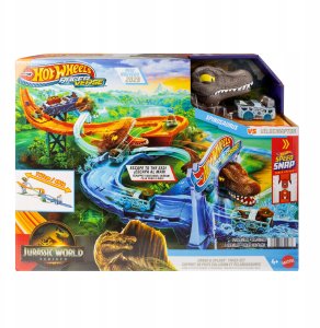 Hot Wheels RacerVerse Jurassic World Morski dinopościg Tor wyścigowy JFP32 7