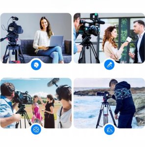 NEEWER TP-M200 Statyw wideo 79"/200 cm z głowicą 360 do 8kg obciążenia 5