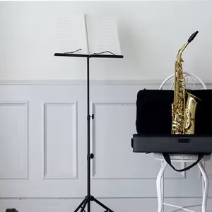 PrzydaSie SUPRIMO D3 statyw stojak pulpit do nut regulowany składany czarny 82-146 cm do 10 kg 4