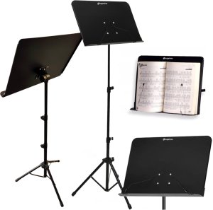 PrzydaSie SUPRIMO D3 statyw stojak pulpit do nut regulowany składany czarny 82-146 cm do 10 kg 5