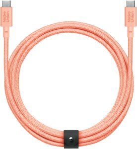 Kabel USB Native Union USB-C - USB-C 3 m Pomarańczowy (BELT-XL-C-APR-3-NP) 2