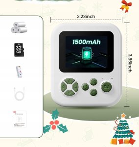 Aparat Natychmiastowy Dla Dzieci Cyfrowy Mp3 Gry Druk Telefon Obiektyw 180s / P02 Zielony 11