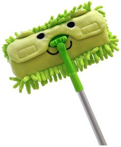 Mop Dla Dzieci Z Rączką Teleskopową Zwierzątko Zielony LEAN Toys 2