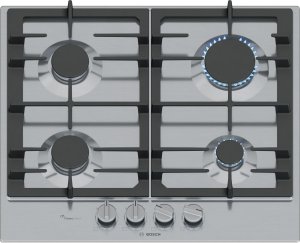 Bosch Serie 6 PCP6A5I90 płyta kuchenna Stal nierdzewna Wbudowany 58 cm Gaz 4 stref(y) 1