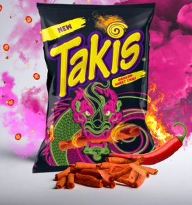 Chipsy kukurydziane Tortilla TAKIS Dragon Sweet Chilli 100g 2