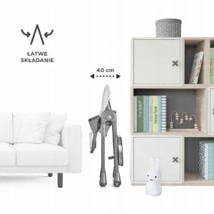 KINDERKRAFT KRZESEŁKO DO KARMIENIA TASTEE GREY 9