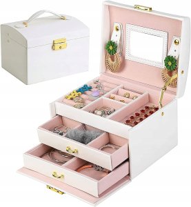 Kuferek Szkatułka Organizer Na Biżuterię Elegancki 1
